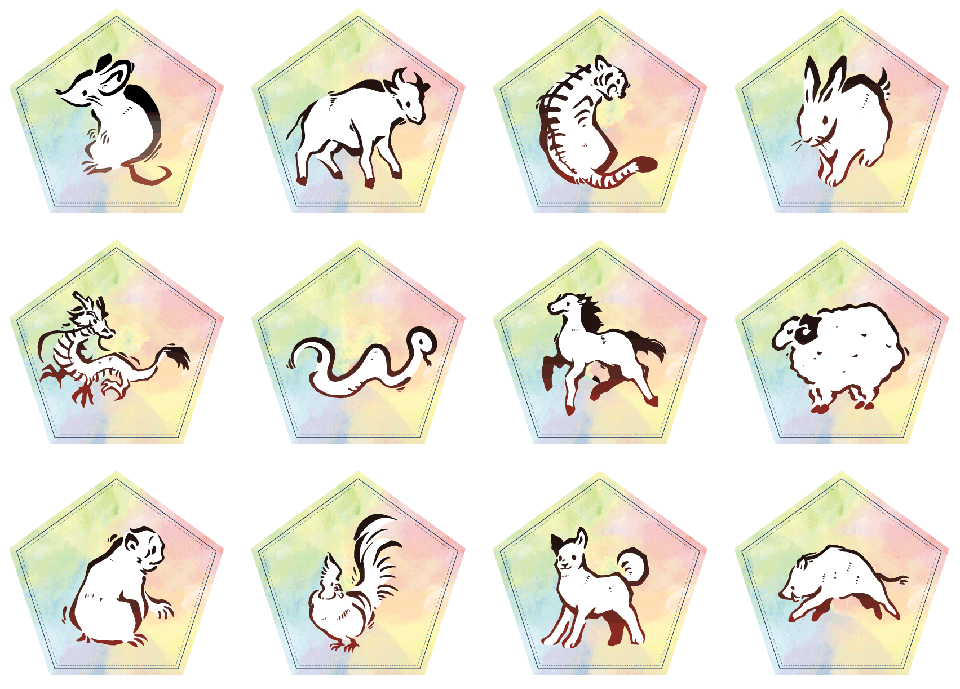 十二支を元にしたモチーフと特徴